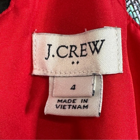 J.Crew Red Scallop Camisole | Adjustable Straps Size 4 - Picture 3 of 7